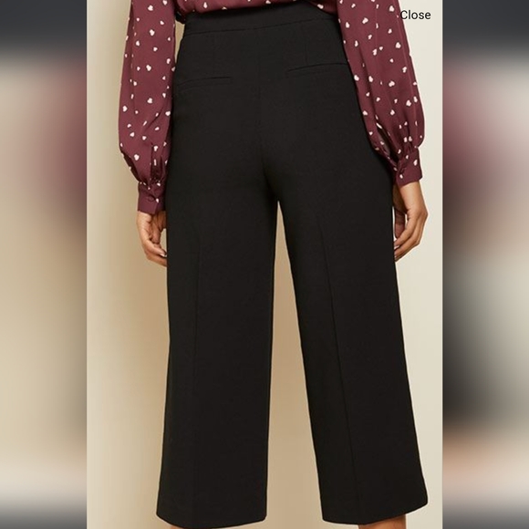 High-Waist Cropped Wide Leg Pant Black RW&CO - Picture 5 of 5
